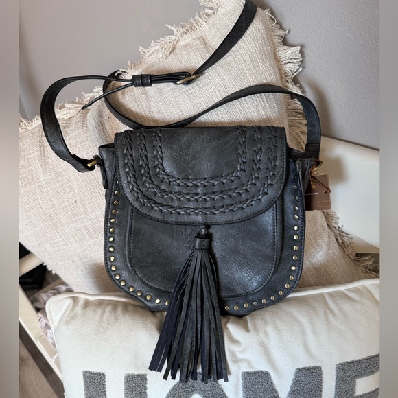 Francesca's Collections Handbags - Adorable saddle crossbody! NWT!